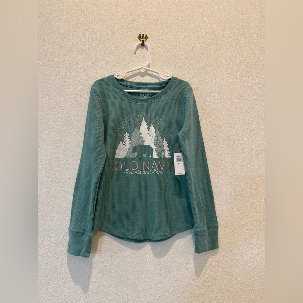 Old Navy Kids Long Sleeve Tee with Forest Design